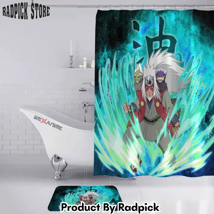 Jiraiya combo bathroom mats set  shower curtain   rp0202478